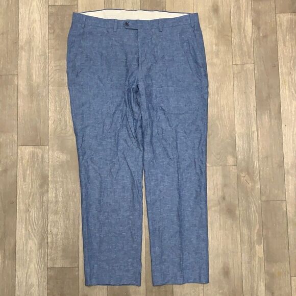 Mens MICHAEL Michael Kors Linen Blend Dress Casual Chino Pants - Picture 1 of 7